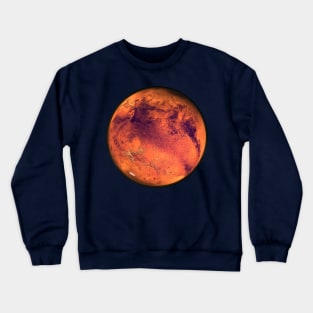 Mars Rendering Print Crewneck Sweatshirt